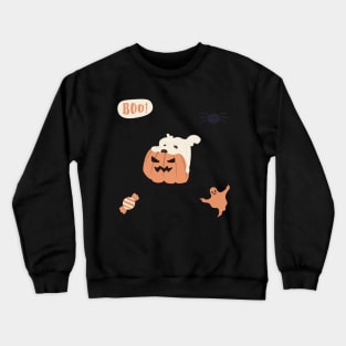 Halloween cute dog sticker pack Crewneck Sweatshirt